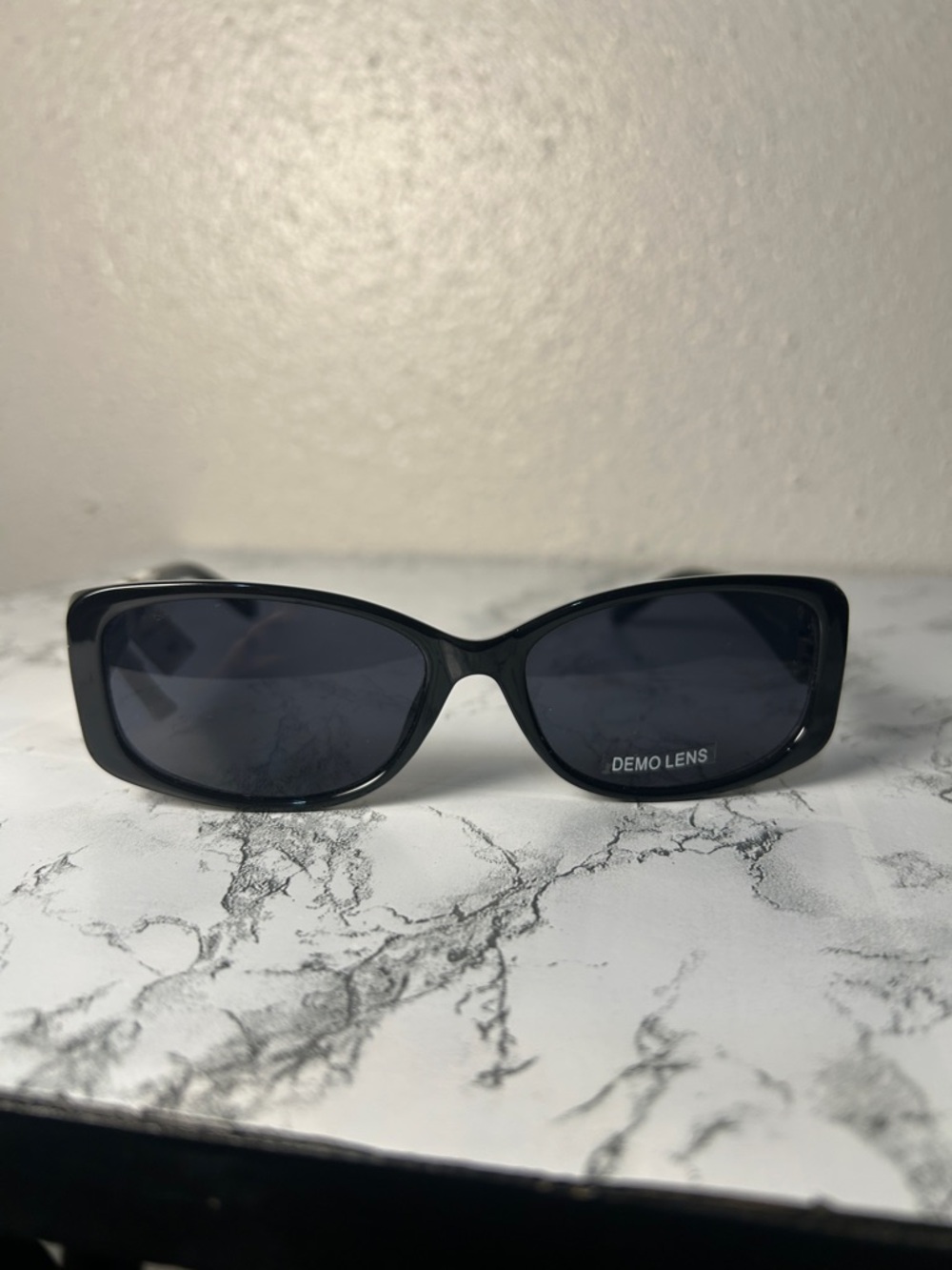 XOXO Black Cat-Eye Sunglasses with Dark Lenses